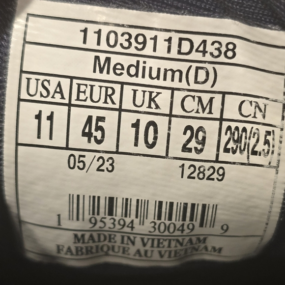 Brooks Adrenaline GTS 23 Mens Size 11 D Running Shoes 1103911D438 Blue Orange - Picture 9 of 11